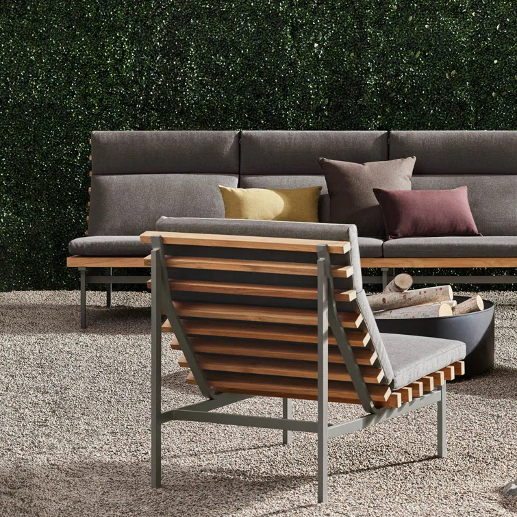 Perch 88'' Powder Coated Aluminum Outdoor Sofa