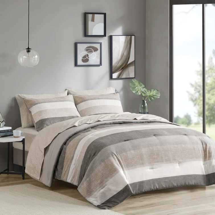 Madison Park Essentials Jaxon Comforter Set with Bed Sheets