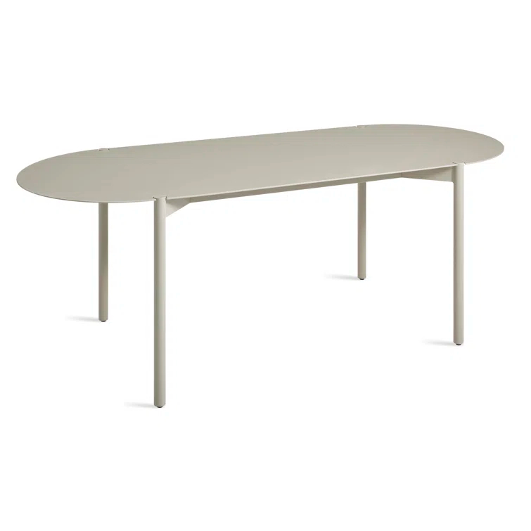 Comeuppance Oval Metal Outdoor Dining Table