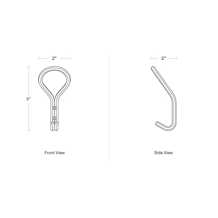 Clove Powder Coated Steel Wall Wall Hook
