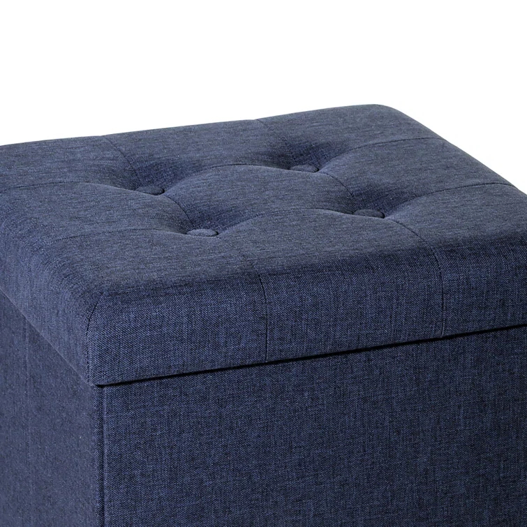 15.7'' W Upholstered Storage Ottoman
