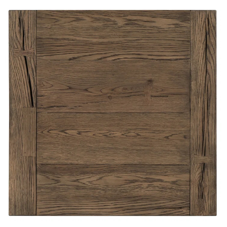 Troy Oak End Table in Antique Brown