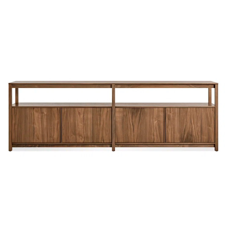 Open Plan Large Low Bookcase w/ Storage