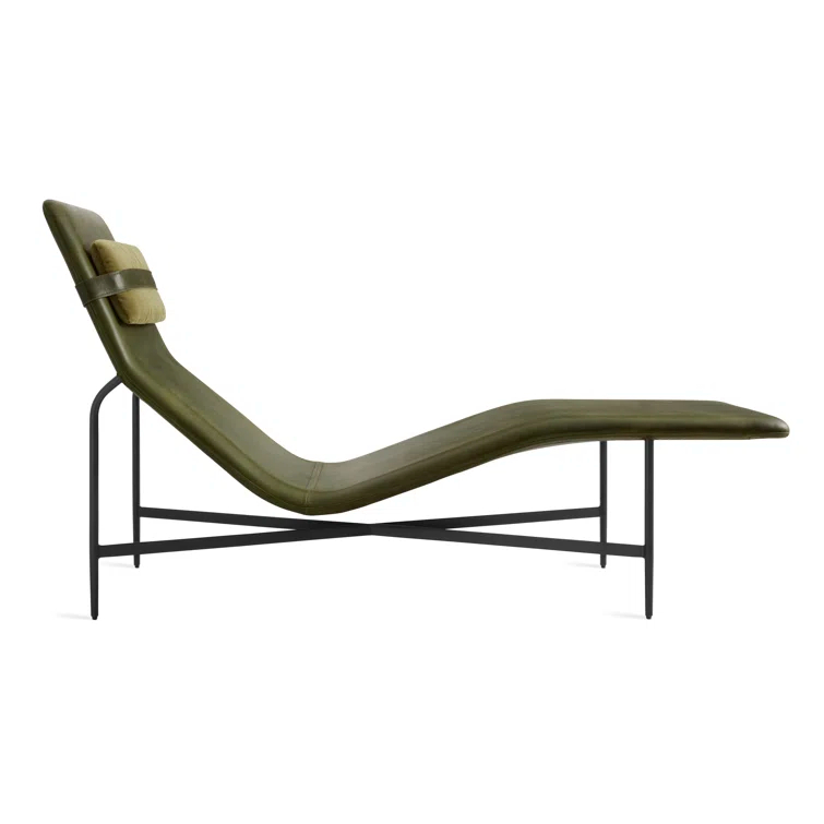 Deep Thoughts Leather Chaise Lounge