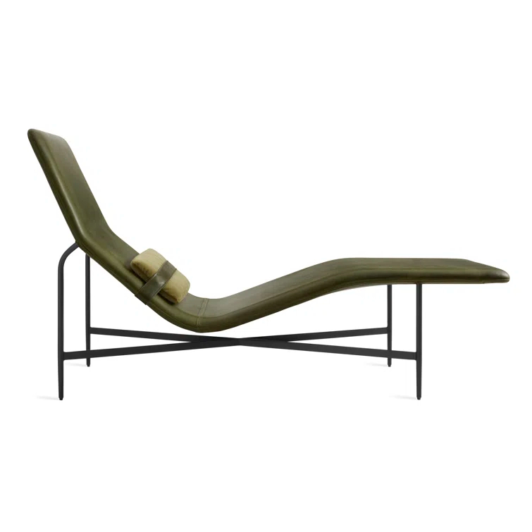 Deep Thoughts Leather Chaise Lounge