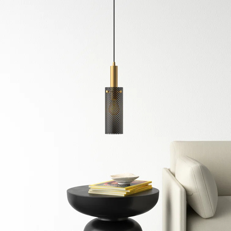Bacco Single Light Metal Steel Dimmable Pendant
