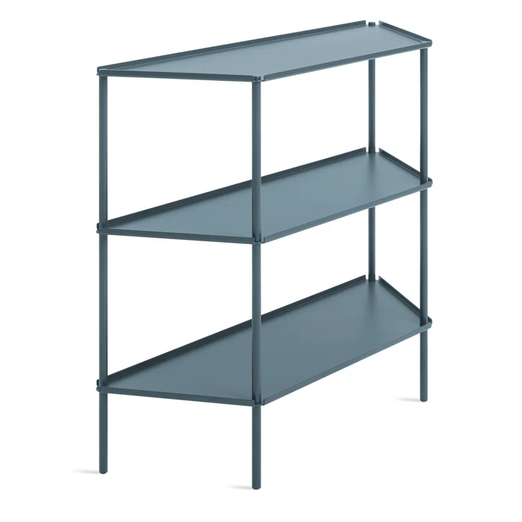 Not For Nothing 38'' W Powder Coated Aluminum Shelving Unit