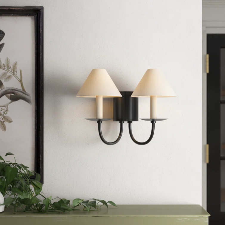 Helio 2 Light Steel Dimmable Candle Wall Light