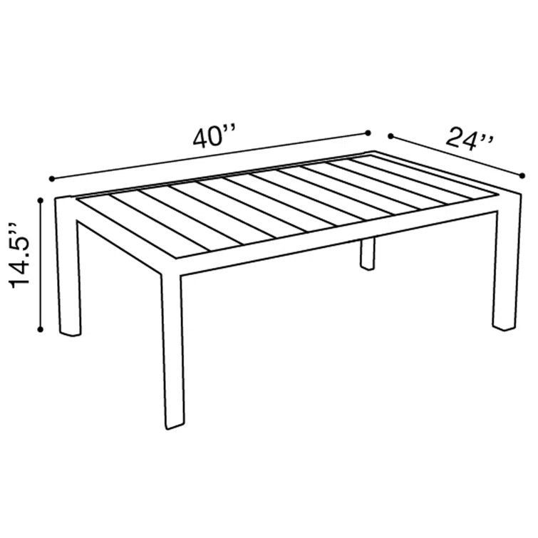 Grosfillex Sunset Cocktail Table