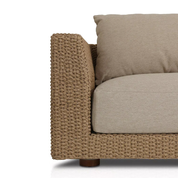 Sylvan Beige Woven Frame 2-Piece Outdoor Sectional