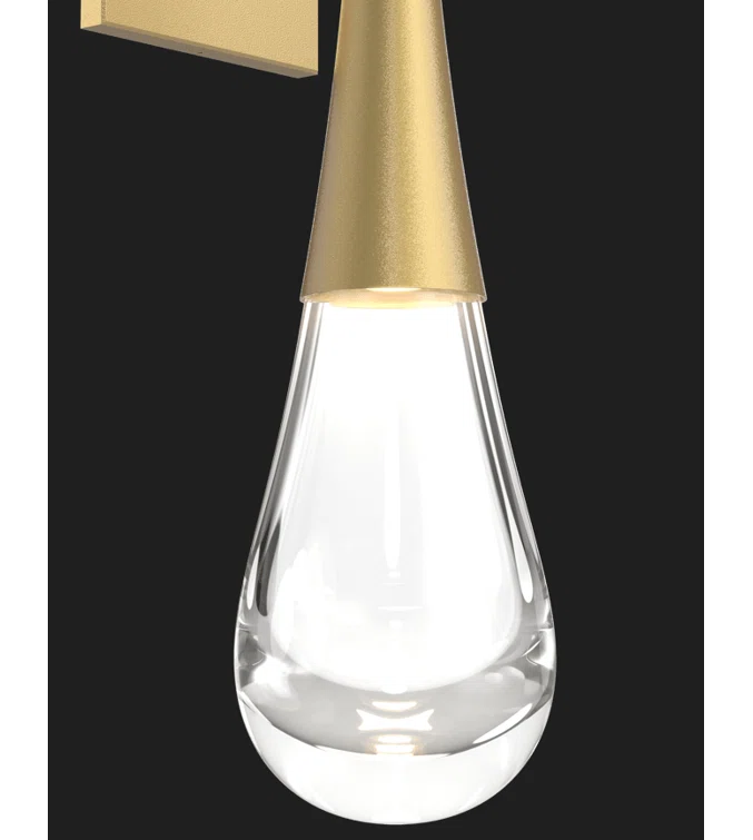 Raindrop LED Armed Sconce