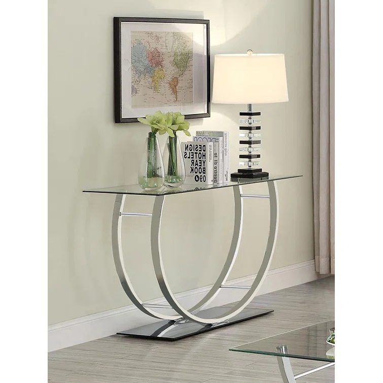 Alma Danville 48'' Glass Top Console Table