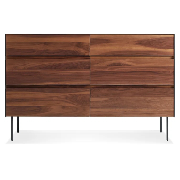 Clad 55'' W Unfinished 6 - Drawer Dresser