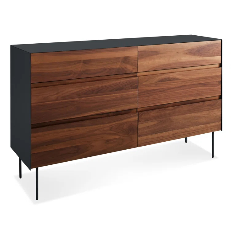 Clad 55'' W Unfinished 6 - Drawer Dresser