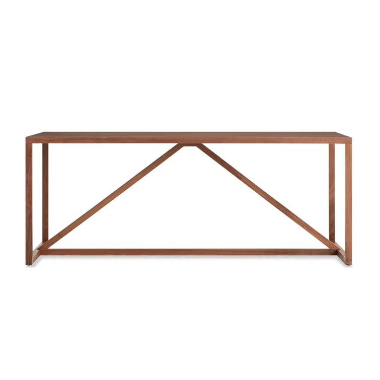 Strut Mid-Century Modern Walnut Dining Table 29" H x 74.5" L