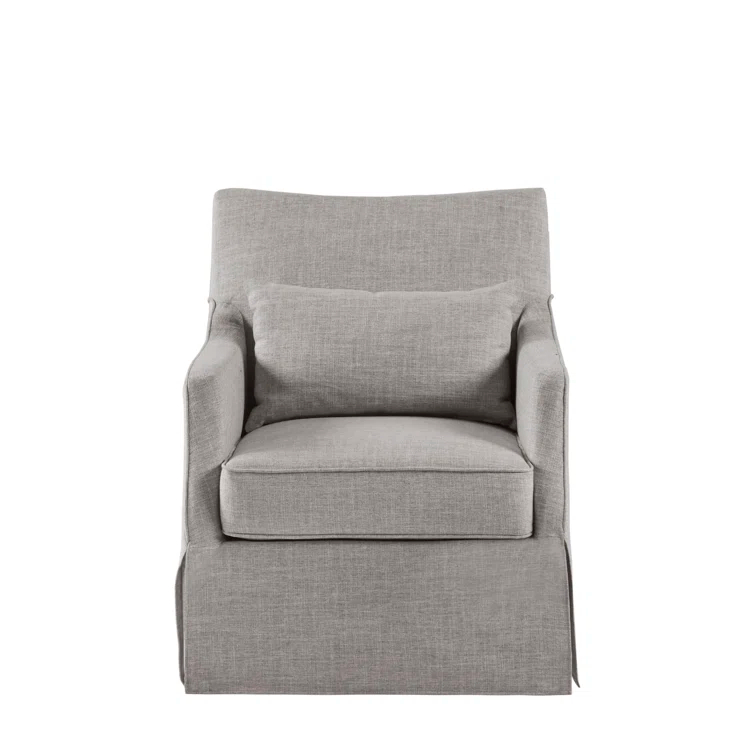 Martha Stewart London 360°Swivel Armchair with Lumbar Pillow