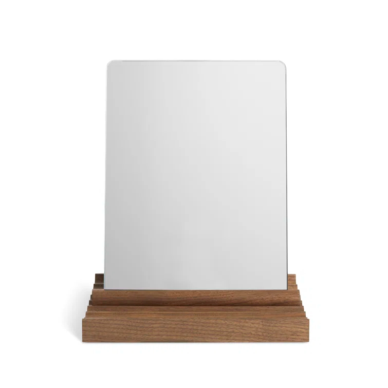 Furrow Solid Wood Flat Mirror