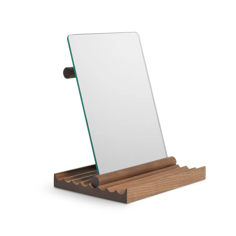 Furrow Solid Wood Flat Mirror
