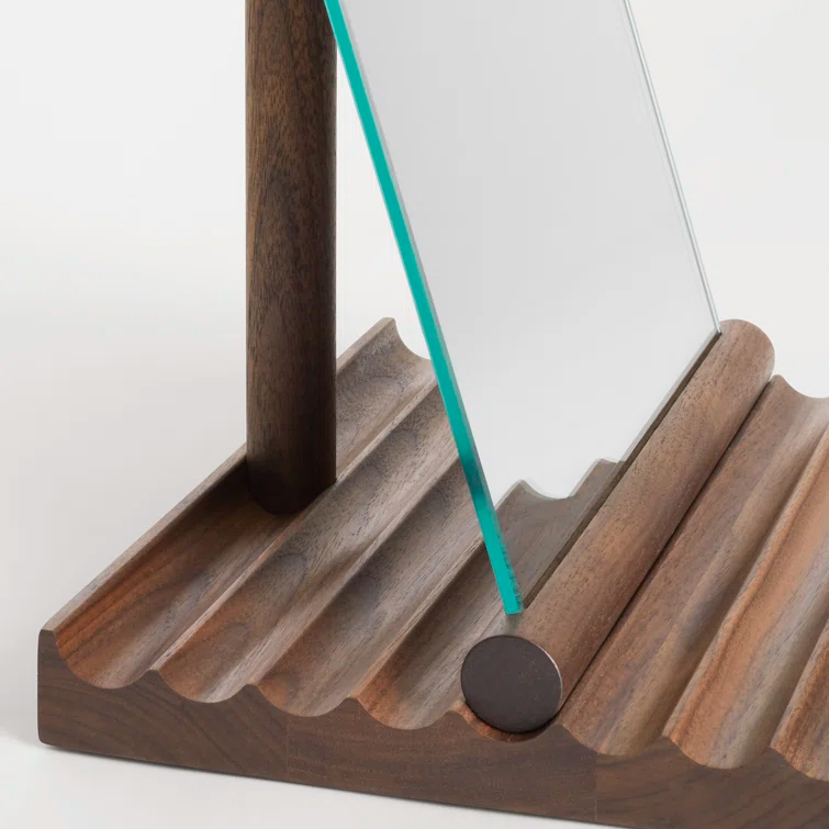 Furrow Solid Wood Flat Mirror