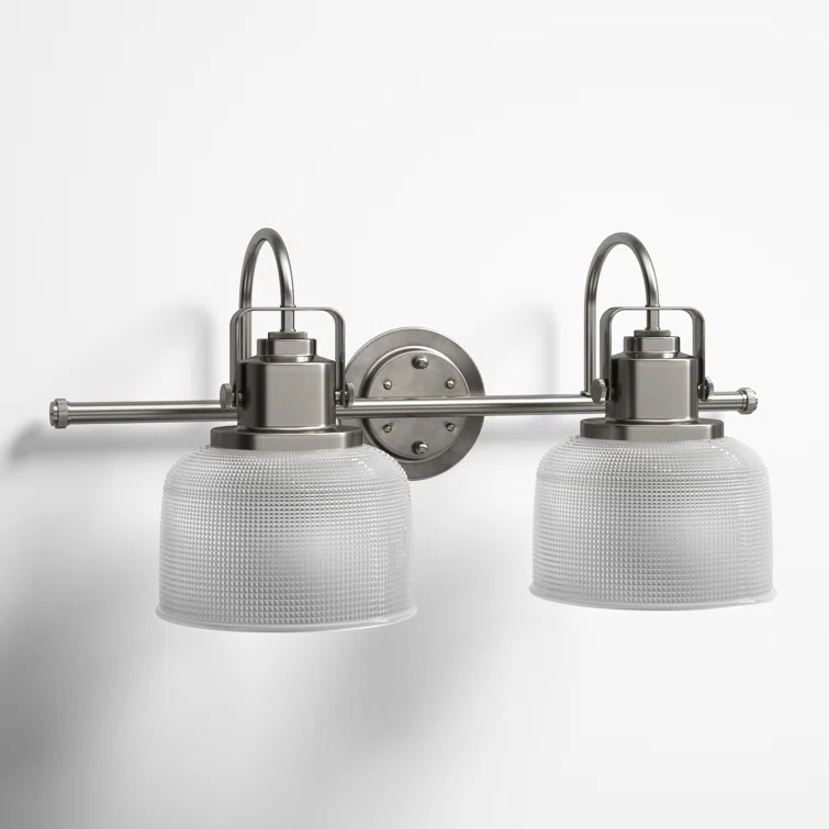 Rosser 2 Light Transparent Dimmable Vanity Light