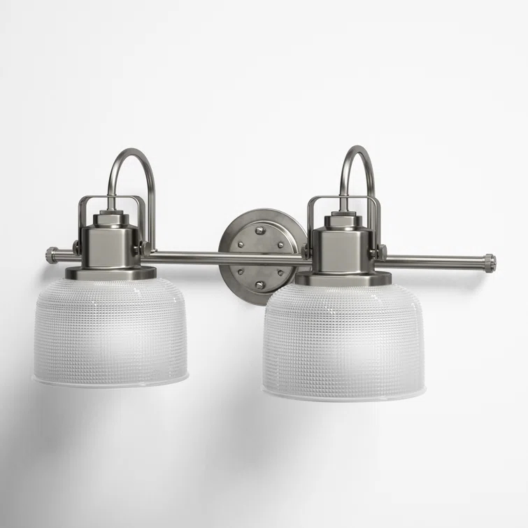 Rosser 2 Light Transparent Dimmable Vanity Light