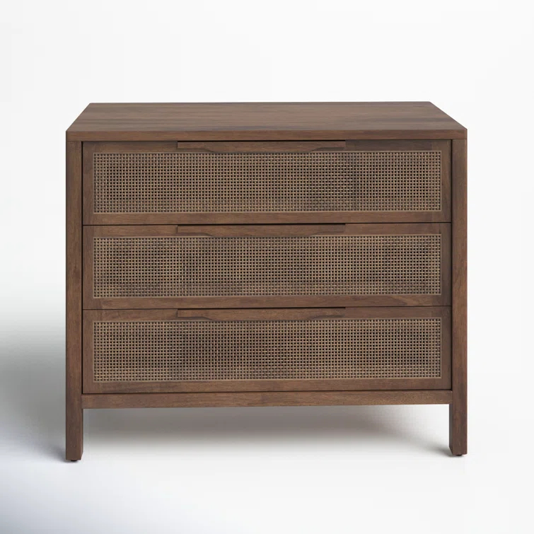 Nellie 3 - Drawer Cane Chest