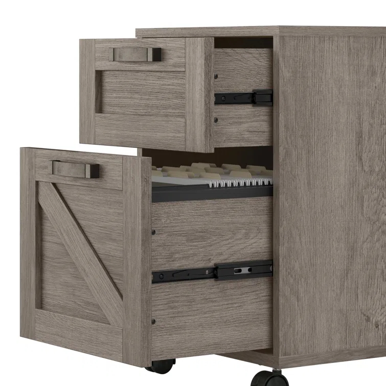 Cowden 16"W 2 -Drawer Mobile Vertical Filing Cabinet