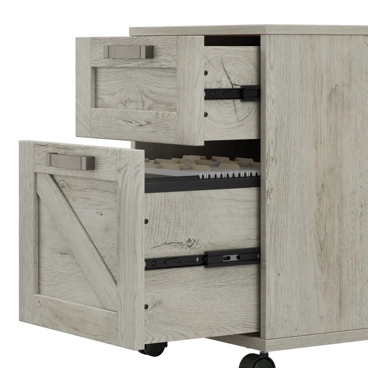 Cowden 16"W 2 -Drawer Mobile Vertical Filing Cabinet