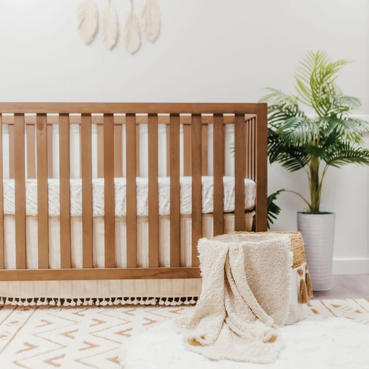 Cream 30"x40" Blanket, 100% Cotton, For Baby Nursery or Stroller by Crane Baby