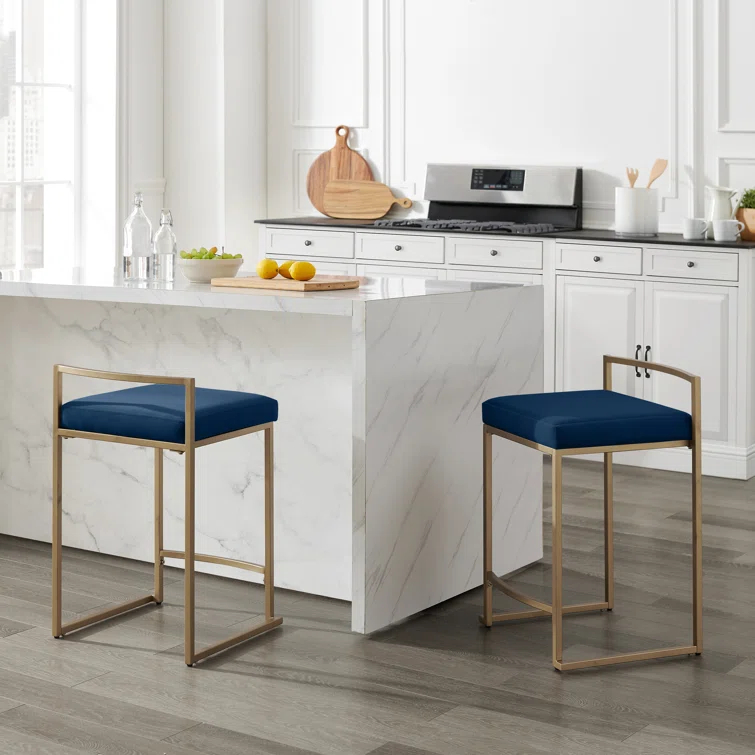 Progreso Upholstered Counter Stool with Metal Frame