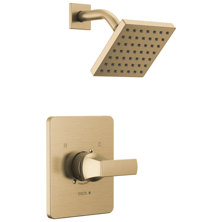 Velum Single-Function Shower Faucet Set, Valve Trim Kit, Shower Head and Handle Set