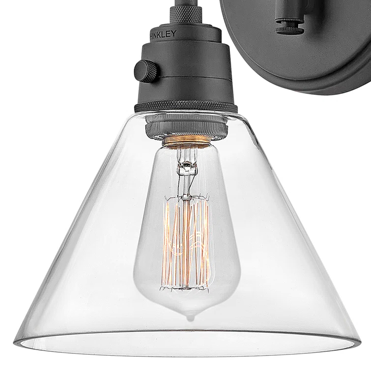 Arti 7.75-in Swing Arm Single Light Wall Sconce with On/Off Switch