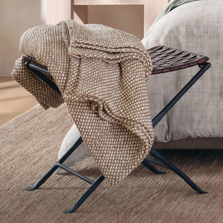 Nate Home by Nate Berkus Two-Tone Cotton Bed Blanket