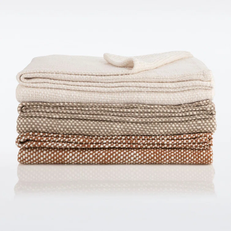 Nate Home by Nate Berkus Two-Tone Cotton Bed Blanket