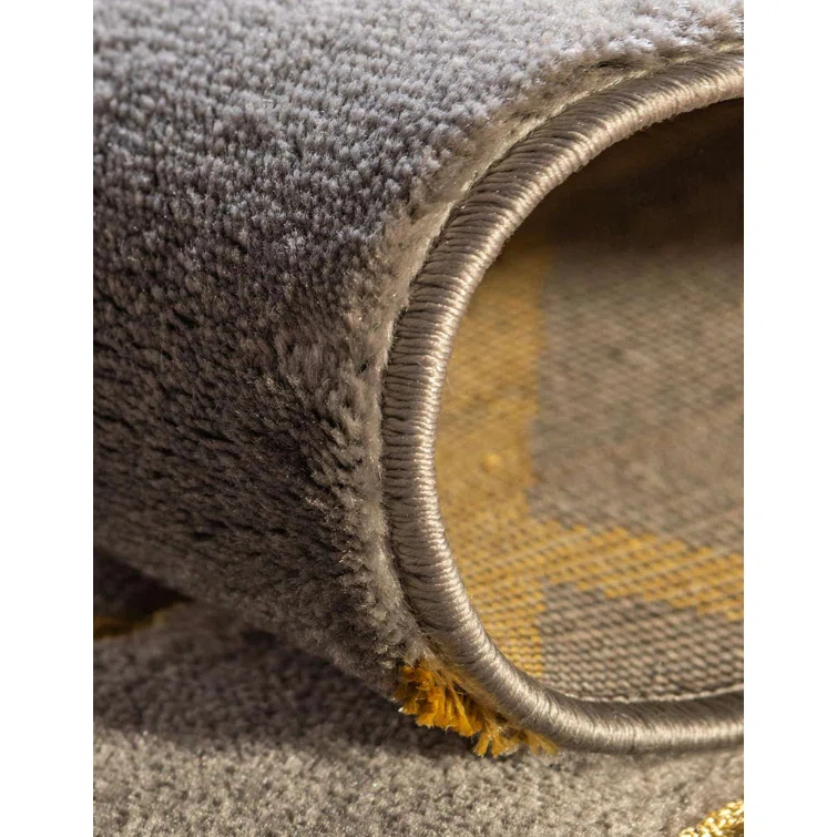 Glam Gray/Gold Area Rug