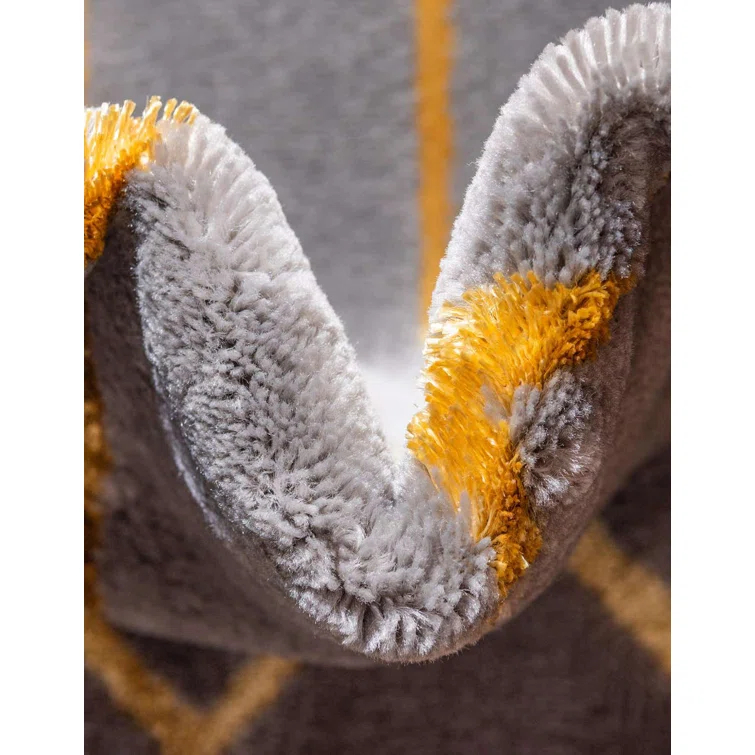 Glam Gray/Gold Area Rug