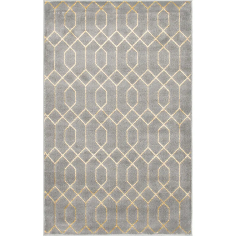 Glam Gray/Gold Area Rug
