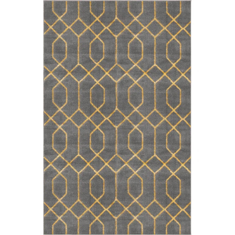 Glam Gray/Gold Area Rug