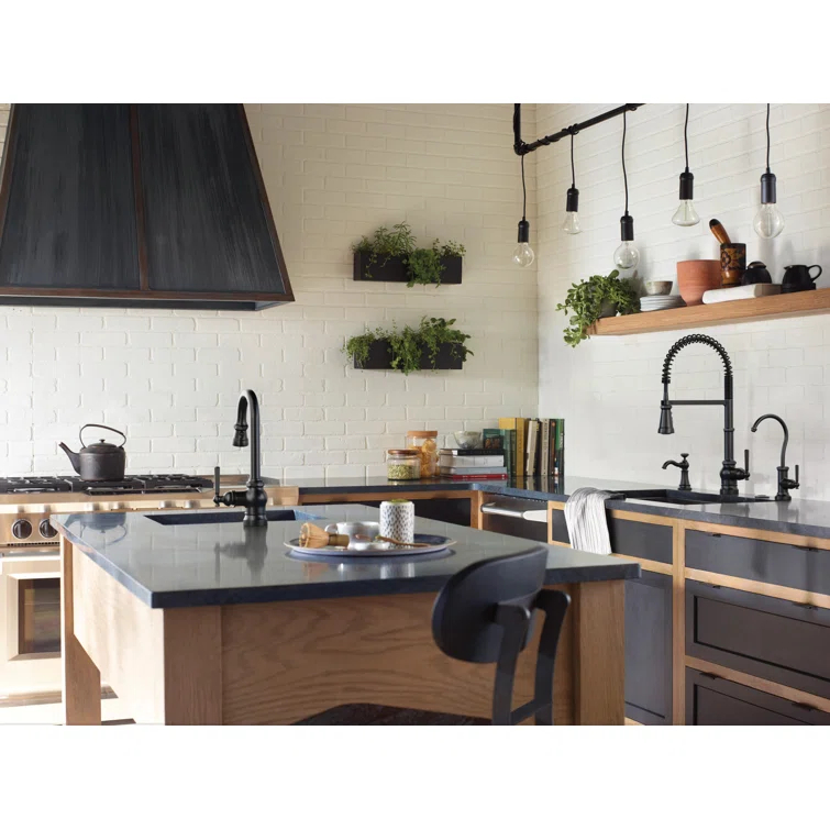 Peterson One-Handle Pull Down Single Handle Kitchen Faucet with Power Boost
