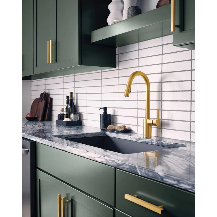 Moen Align One Handle Modern Kitchen Pulldown Faucet with Reflex and Power Clean Technology