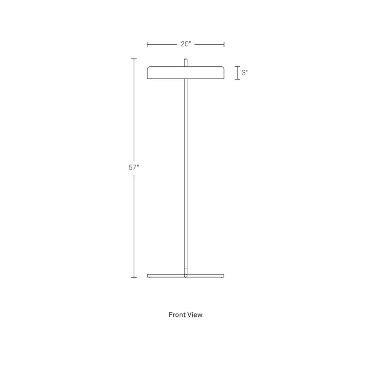 Bobber 57'' LED Traditional Floor Lamp