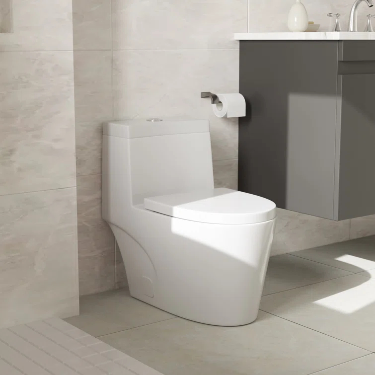 Sarlai S-MT112TD Sarlai 1.6 Gallons GPF Elongated Comfort Height Floor Mounted One-Piece Toilet (Seat Included)