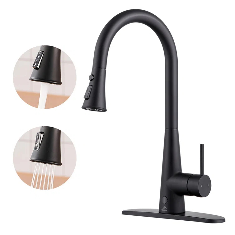 Willow 1.8 GPM Single Handle Pull Down Sprayer Kitchen Faucet with Touchless Sensor