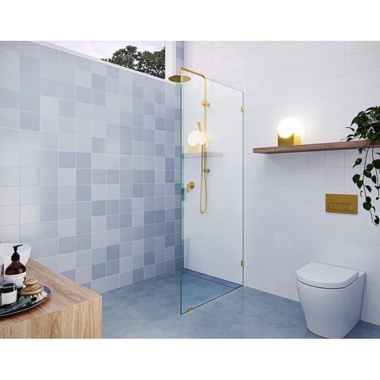 Vela 30 in. x 78 in. Fully Frameless Single Fixed Shower Panel