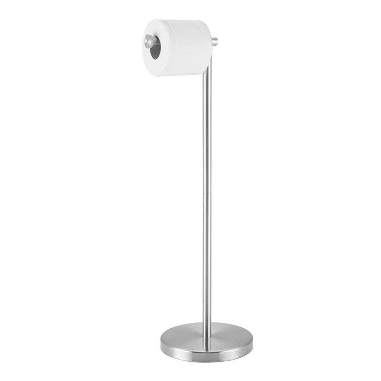 KES Freestanding Toilet Paper Holder with Weighted Base 26" H SUS304 Stainless Steel