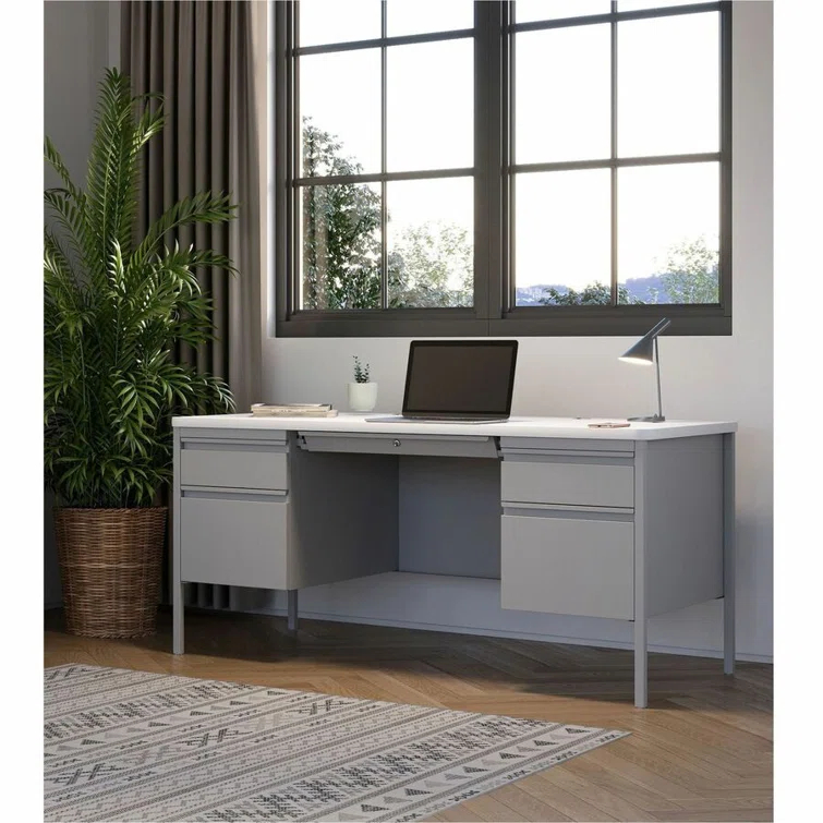 Fortress Steel Rectangular Teacher Desk