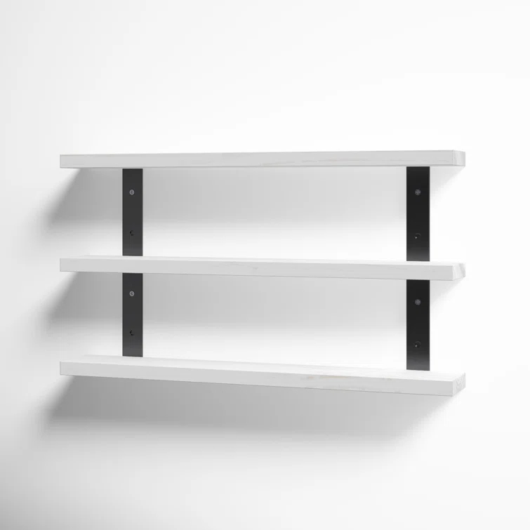 Serene 3 Piece Pine Solid Wood Tiered Shelf