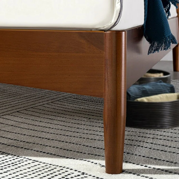 Rashay Mid-Century Modern Solid Wood Spindle Platform Bed