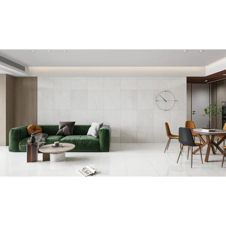 Shandar 24" x 48" Porcelain Marble Look Wall Floor Use Tile