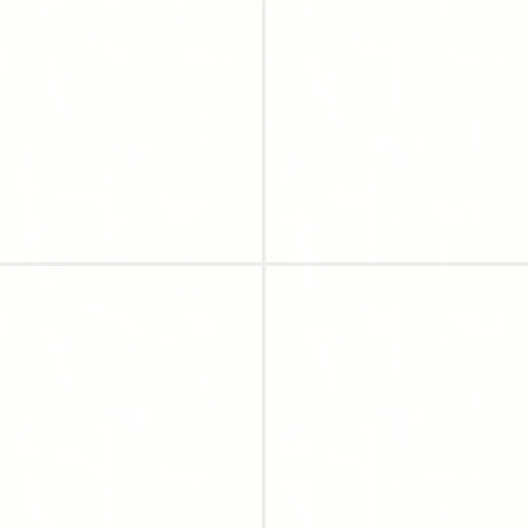 Shandar 24" x 24" Porcelain Marble Look Wall Floor Use Tile in Plain White